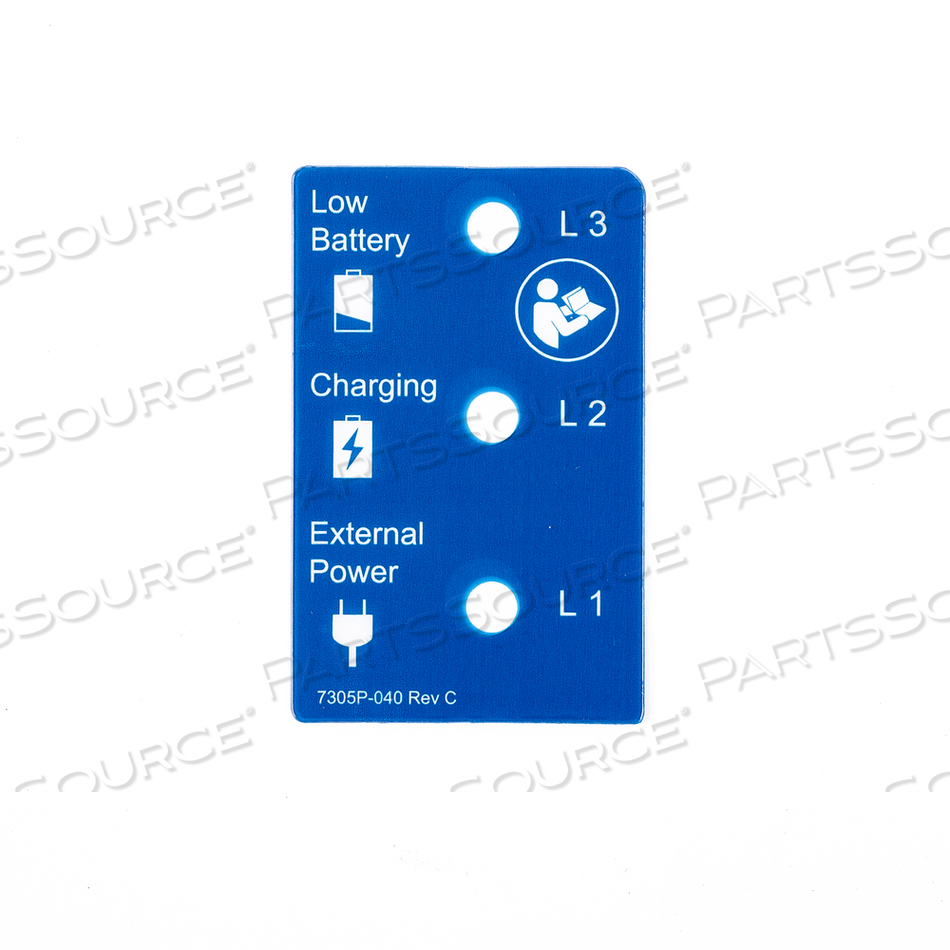 LED LABEL, FOR 7305 SUCTION UNIT by Drive/DeVilbiss Healthcare, Inc