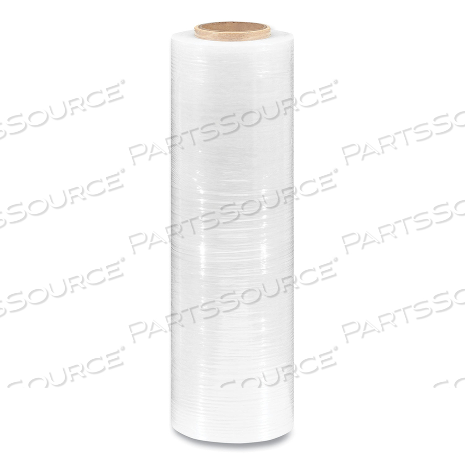 EXTENDED CORE BLOWN STRETCH WRAP, 18" X 1,500 FT, 79-GAUGE, CLEAR, 4/CARTON 