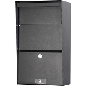 LLVW WALL MOUNT VERTICAL LETTER LOCKER MAILBOX BLACK by Jayco Industries