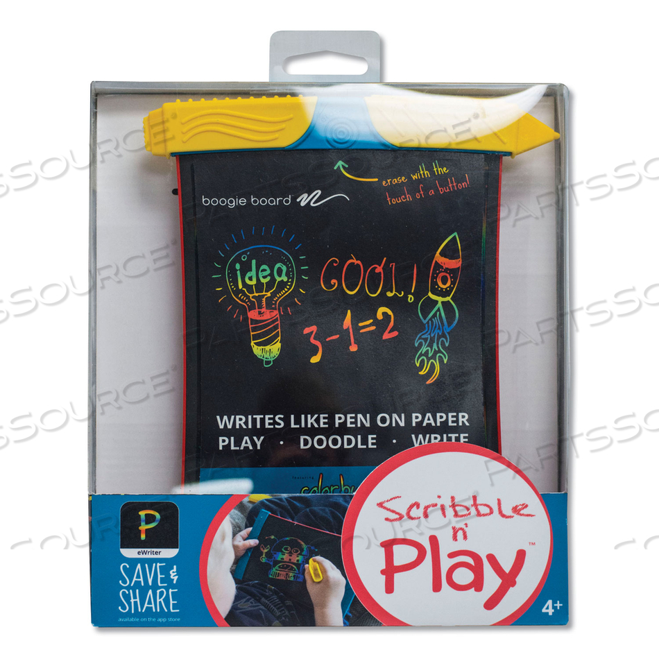 SCRIBBLE N' PLAY, 5 X 7 SCREEN, BLACK/RED/YELLOW 