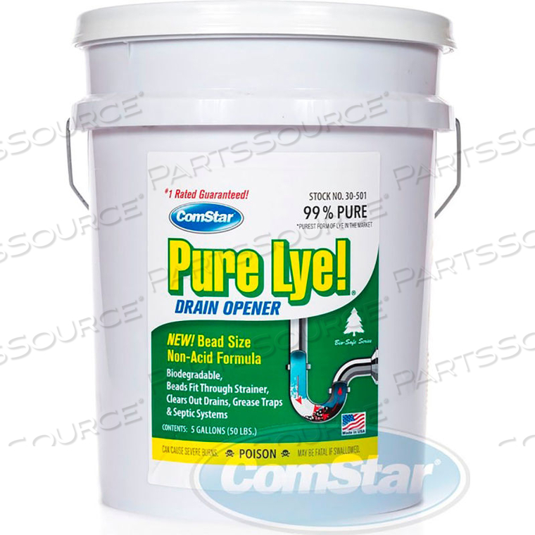 PURE LYE 50 POUNDS by Comstar International Inc PURE LYE 50 POUNDS by Comstar International Inc