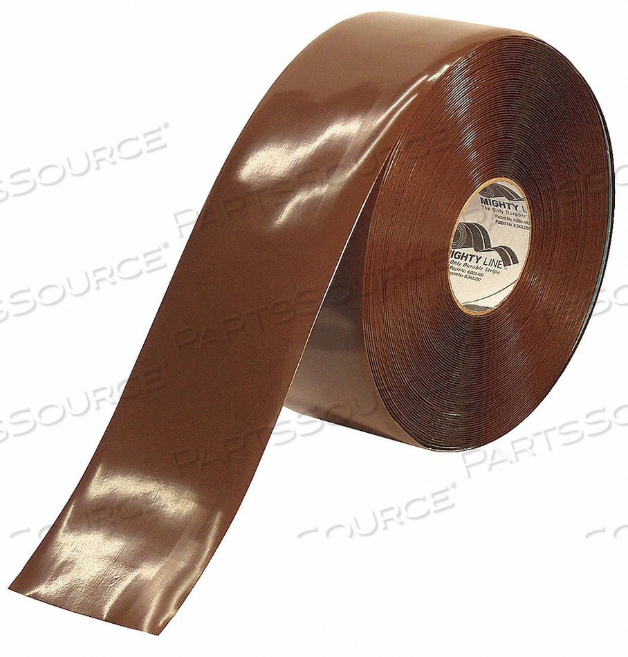 E3477 INDUSTRIAL FLOOR TAPE ROLL BROWN VINYL by Mighty Line
