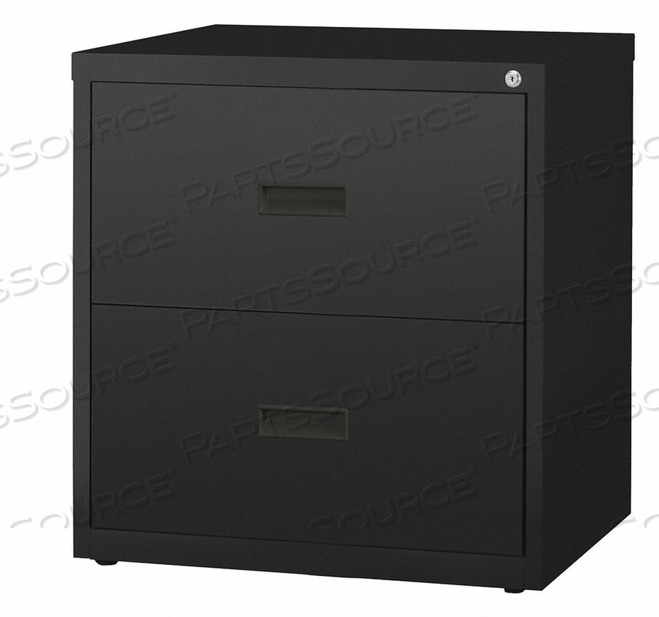 HL1000 SERIES LATERAL FILE 30" WIDE 2-DRAWER - BLACK by Hirsh