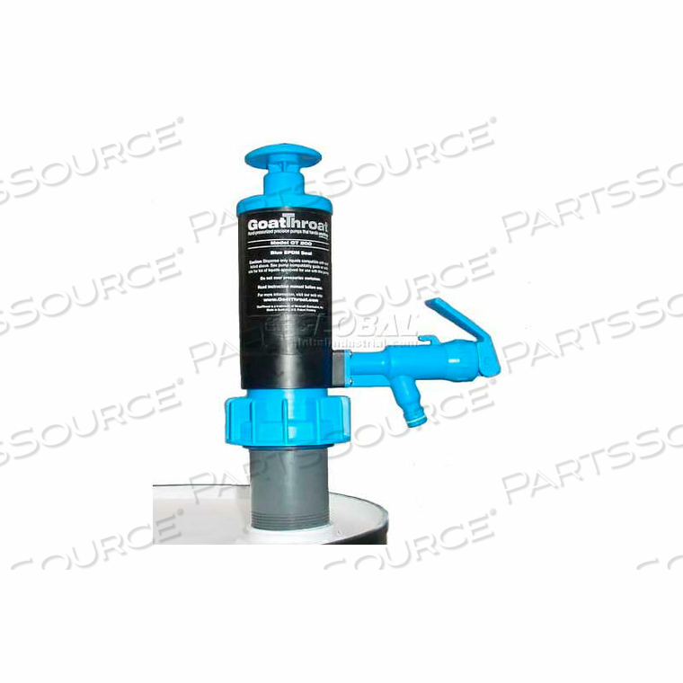 GOATTHROAT DRUM PUMP WITH 4" STANDOFF & SANTOPRENE SEAL by Action Pump